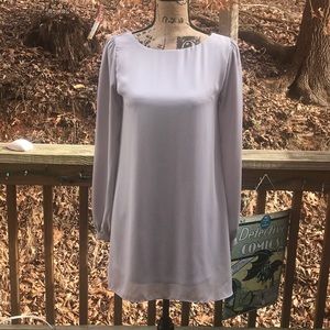 LuLu’s Light Gray Lined L/S Swing Dress